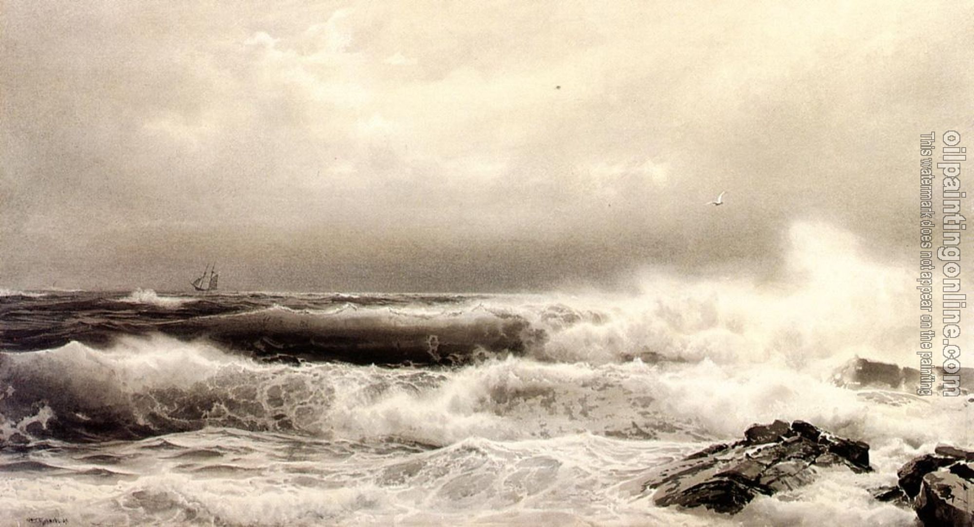 Richards, William Trost - A Storm